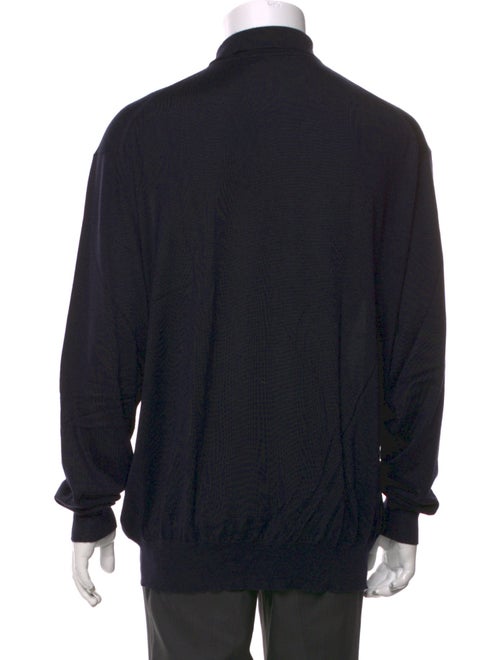 Charvet Cashmere Collar Polo Sweater