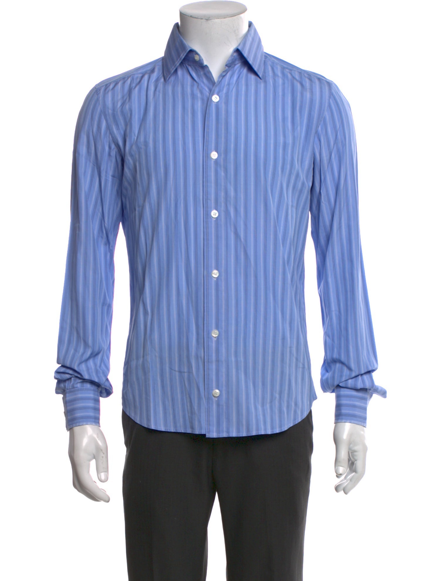 Charvet Striped Long Sleeve Dress Shirt