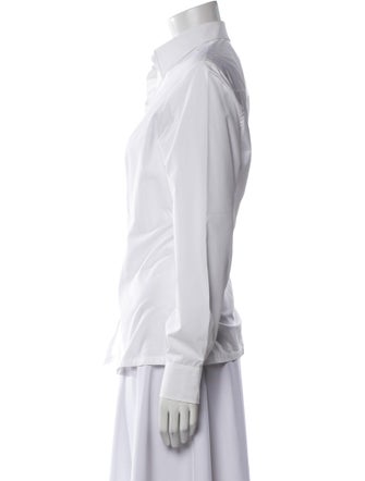 Charvet Long Sleeve Button-Up Top