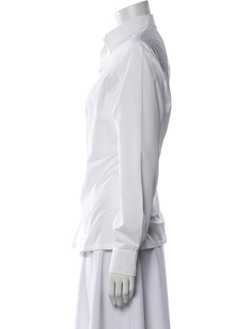 Charvet Long Sleeve Button-Up Top