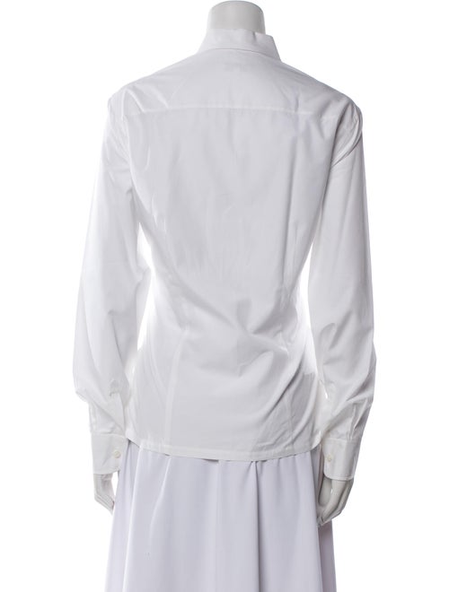 Charvet Long Sleeve Button-Up Top