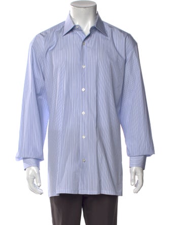 Charvet Striped Long Sleeve Dress Shirt