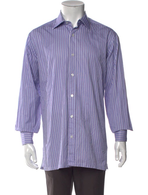 Charvet Striped Long Sleeve Dress Shirt