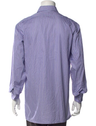 Charvet Striped Long Sleeve Dress Shirt