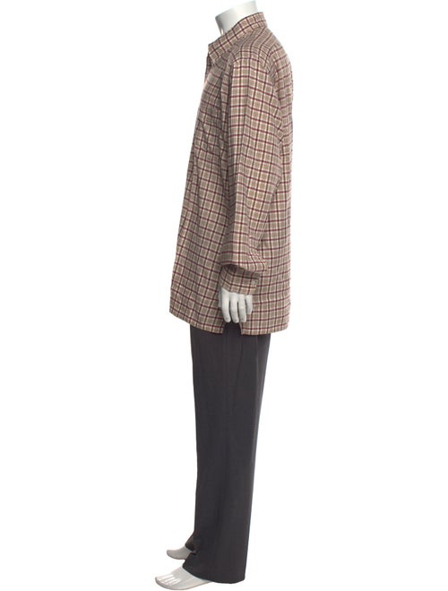 Charvet Plaid Print Long Sleeve Shirt