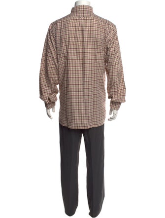 Charvet Plaid Print Long Sleeve Shirt