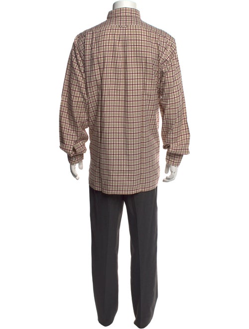 Charvet Plaid Print Long Sleeve Shirt