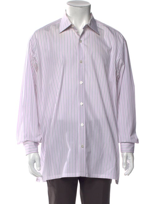 Charvet Striped Long Sleeve Dress Shirt