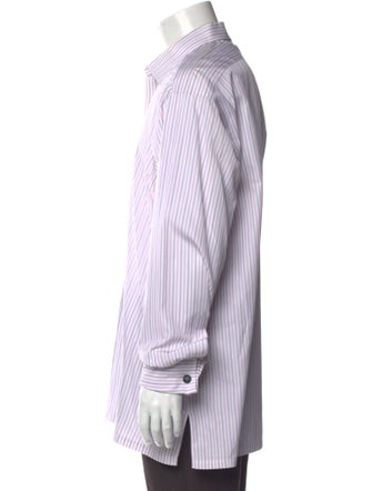 Charvet Striped Long Sleeve Dress Shirt