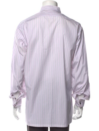 Charvet Striped Long Sleeve Dress Shirt
