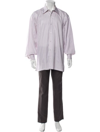 Charvet Striped Long Sleeve Dress Shirt