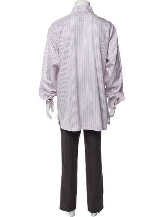 Charvet Striped Long Sleeve Dress Shirt