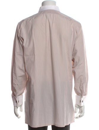 Charvet Striped Long Sleeve Dress Shirt