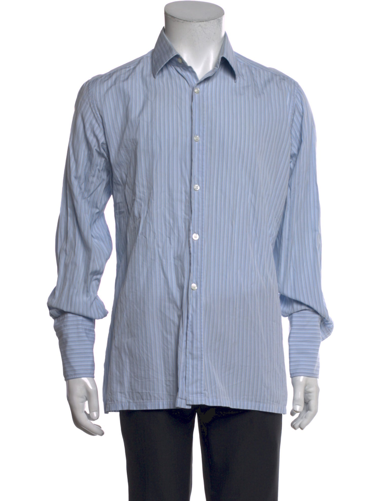 Charvet Striped Long Sleeve Dress Shirt