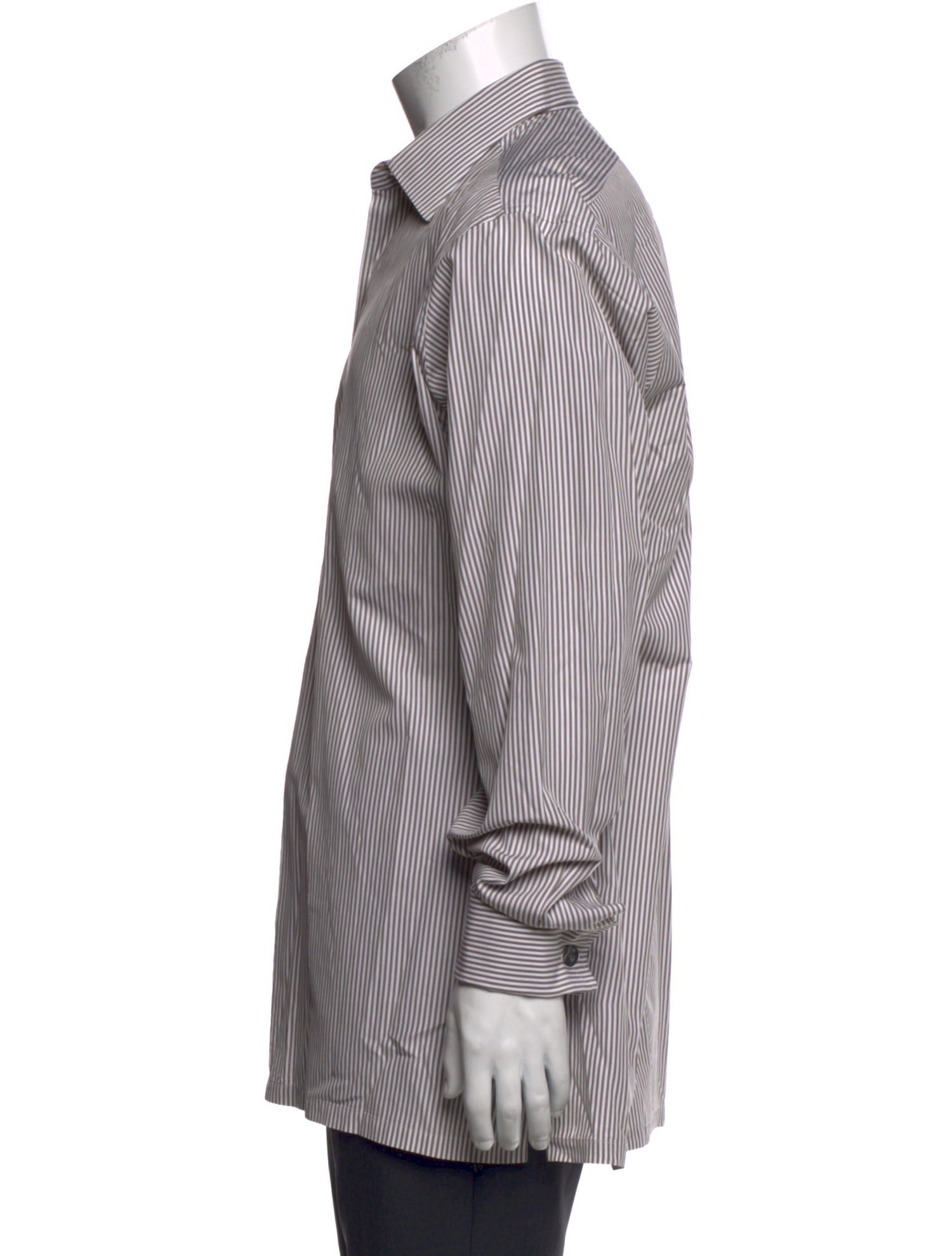 Charvet Striped Long Sleeve Dress Shirt