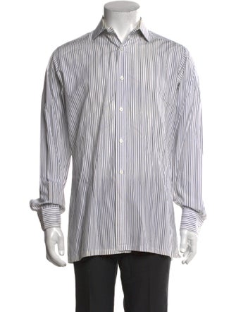 Charvet Striped Long Sleeve Dress Shirt
