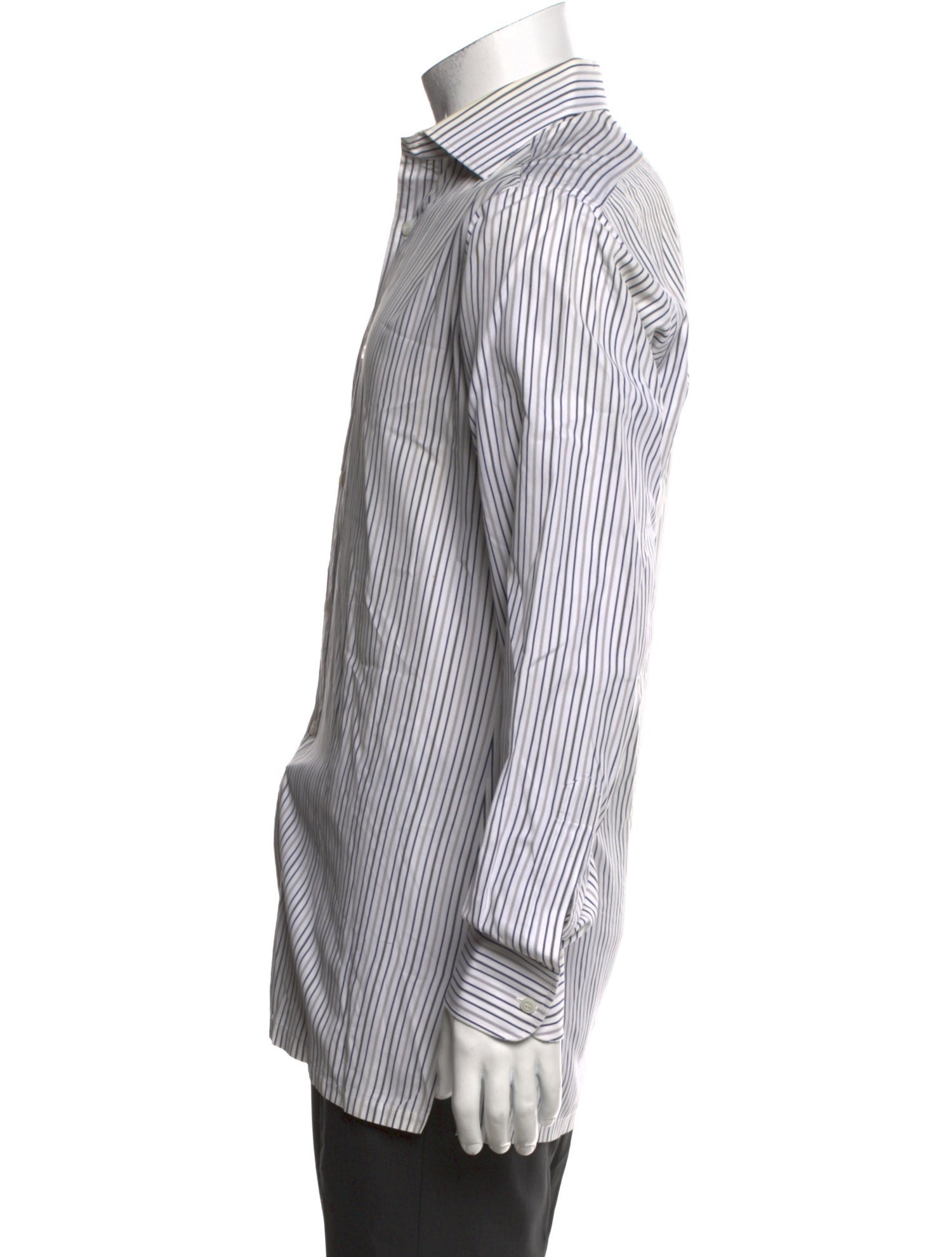 Charvet Striped Long Sleeve Dress Shirt