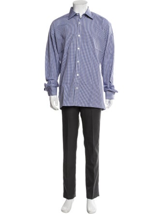 Charvet Plaid Print Long Sleeve Shirt