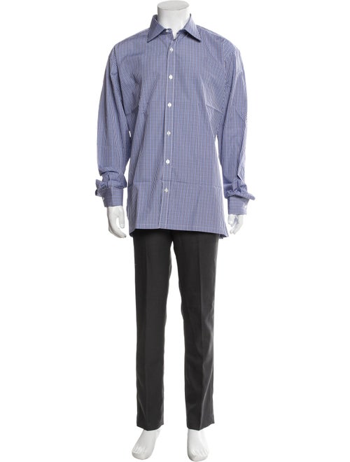 Charvet Plaid Print Long Sleeve Shirt