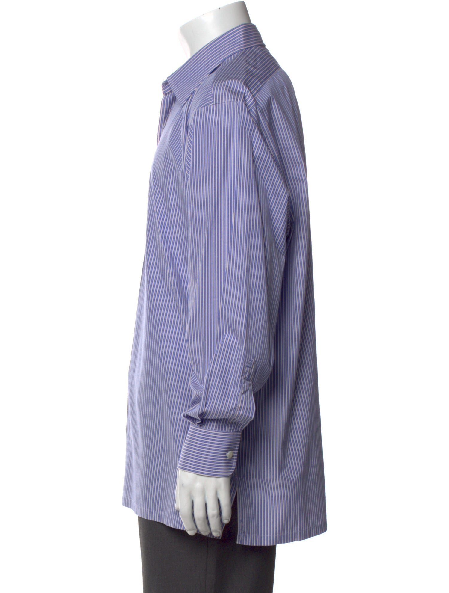 Charvet Striped Long Sleeve Dress Shirt