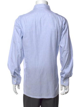 Charvet Plaid Print Long Sleeve Dress Shirt