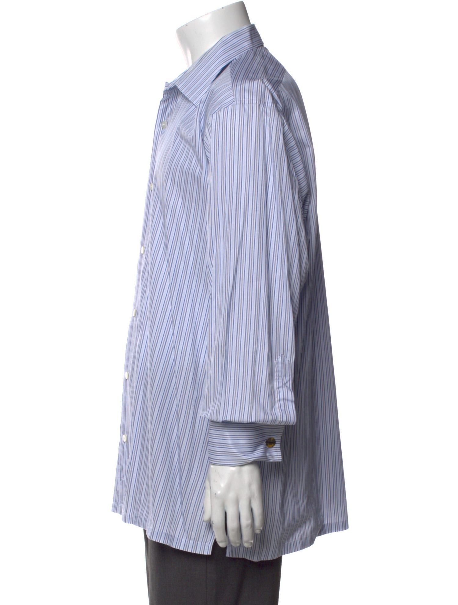 Charvet Striped Long Sleeve Dress Shirt