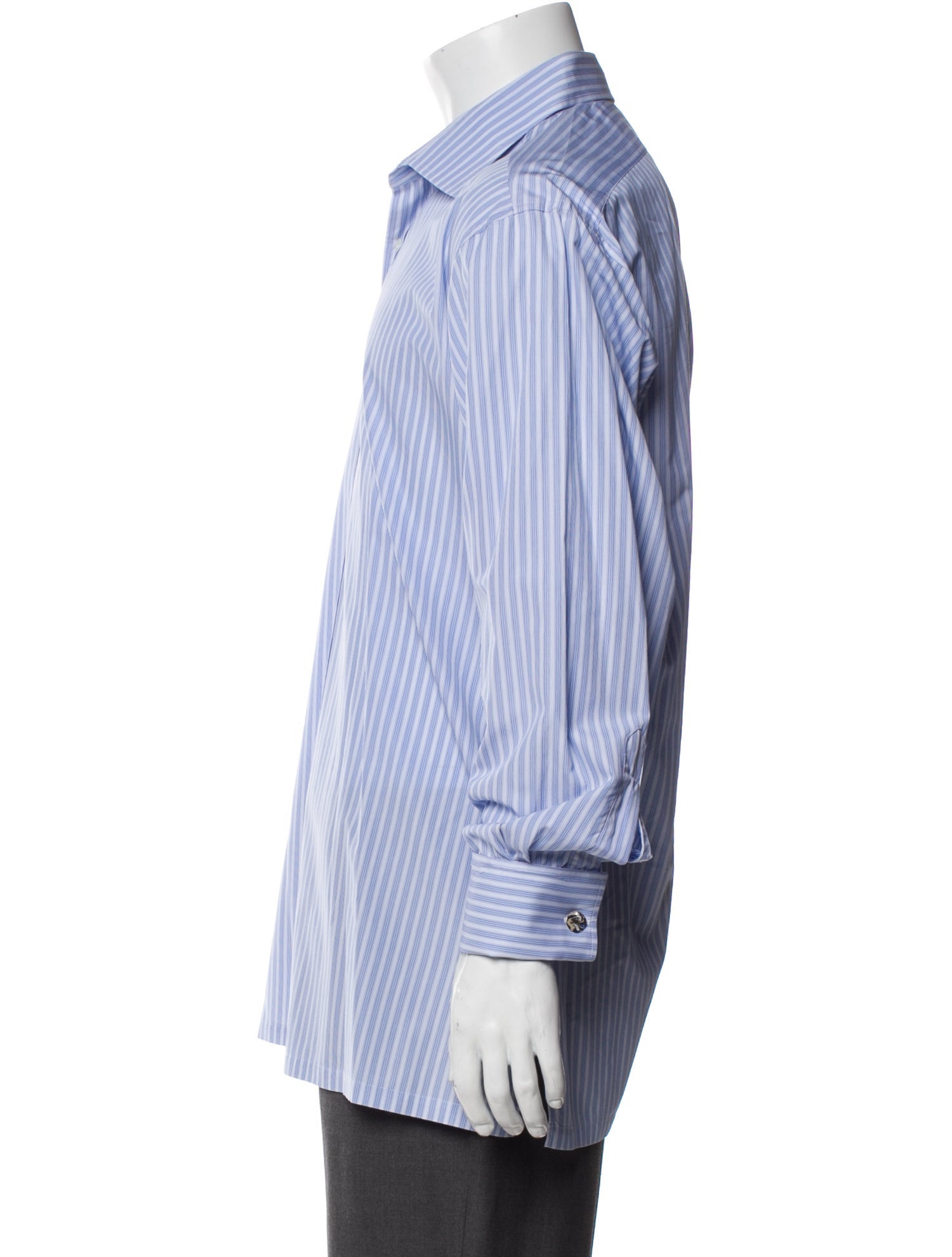 Charvet Striped Long Sleeve Dress Shirt