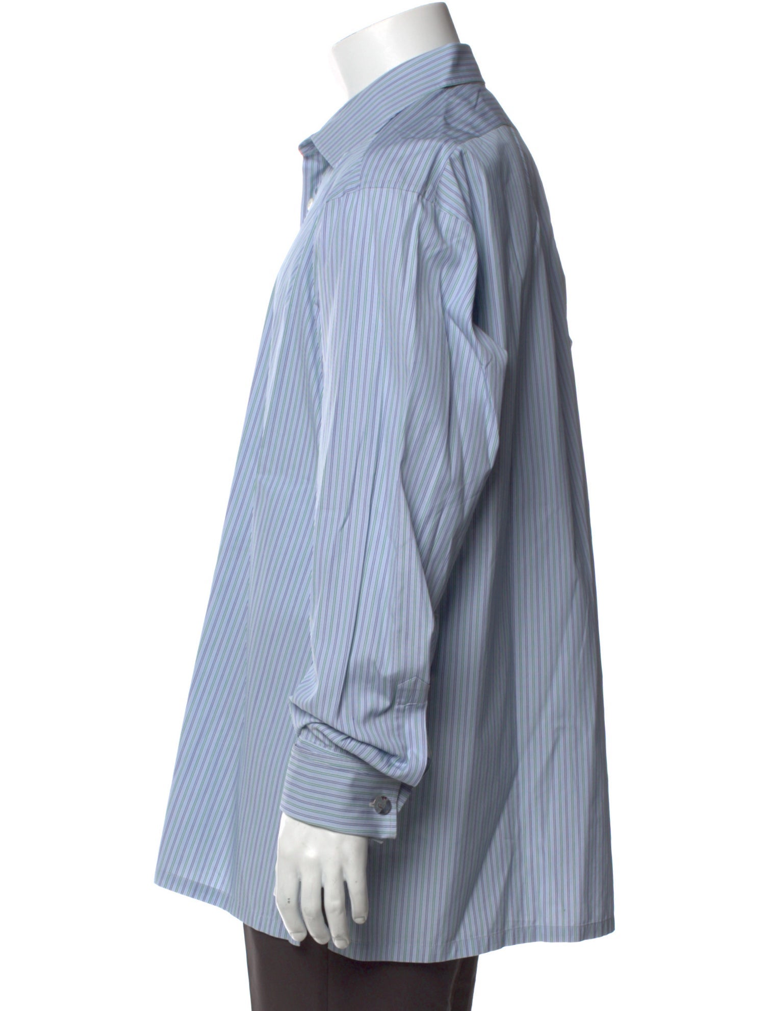 Charvet Striped Long Sleeve Dress Shirt