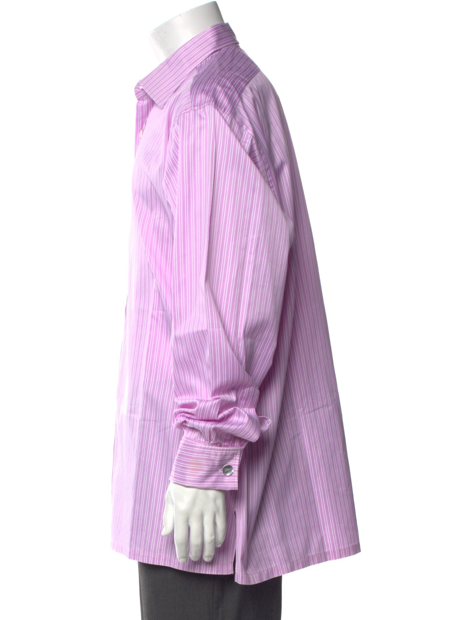 Charvet Striped Long Sleeve Dress Shirt