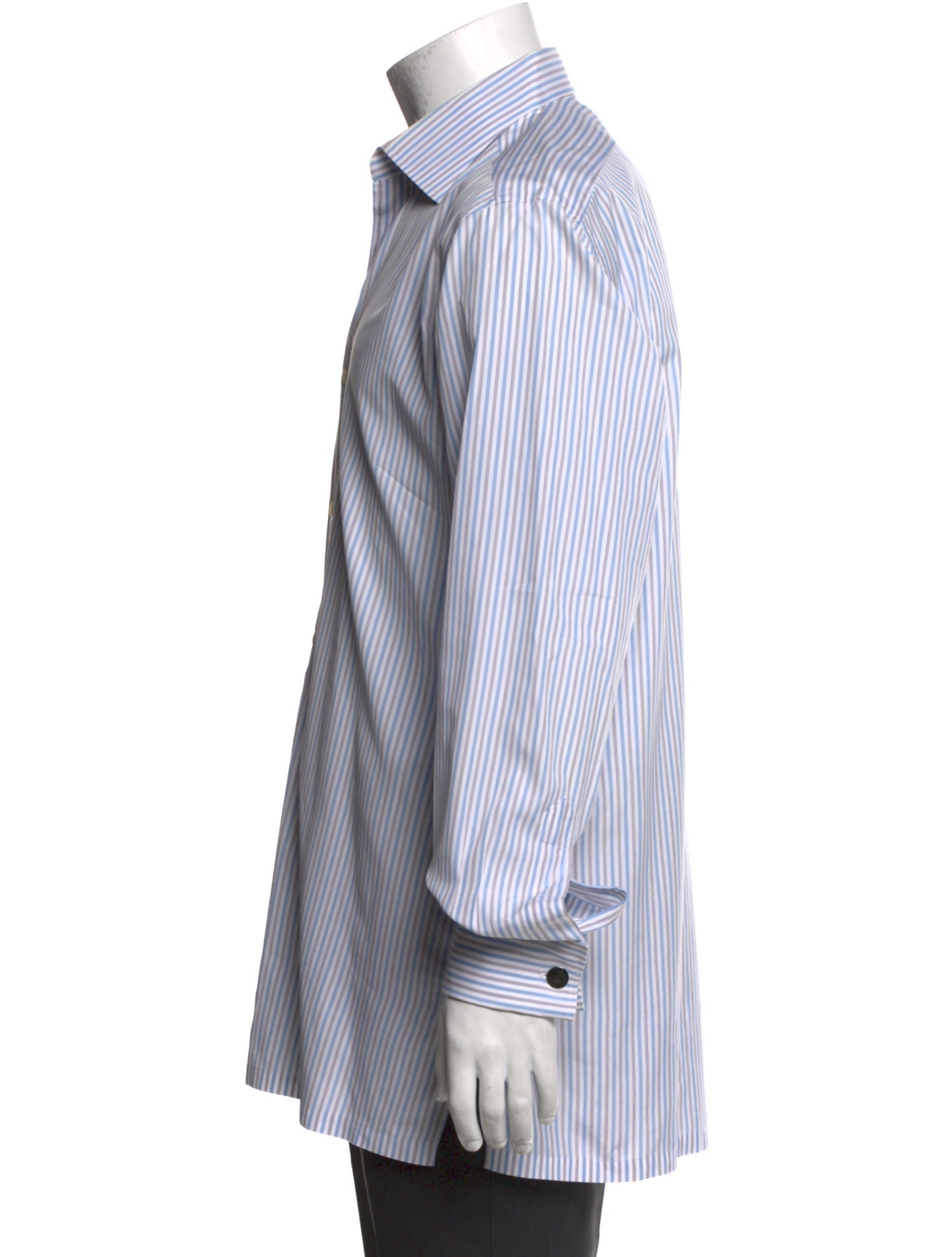 Charvet Striped Long Sleeve Dress Shirt