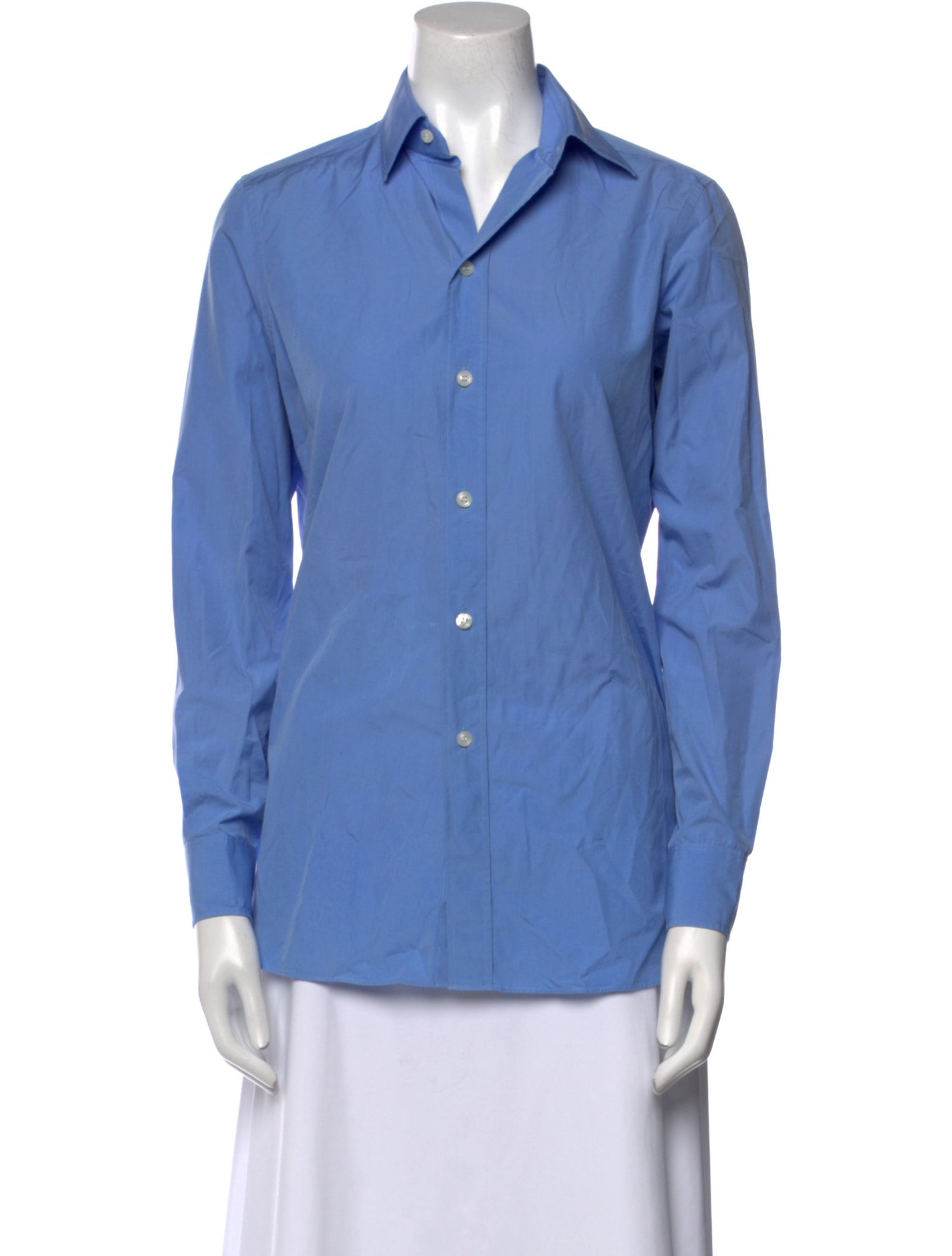 Charvet Long Sleeve Button-Up Top