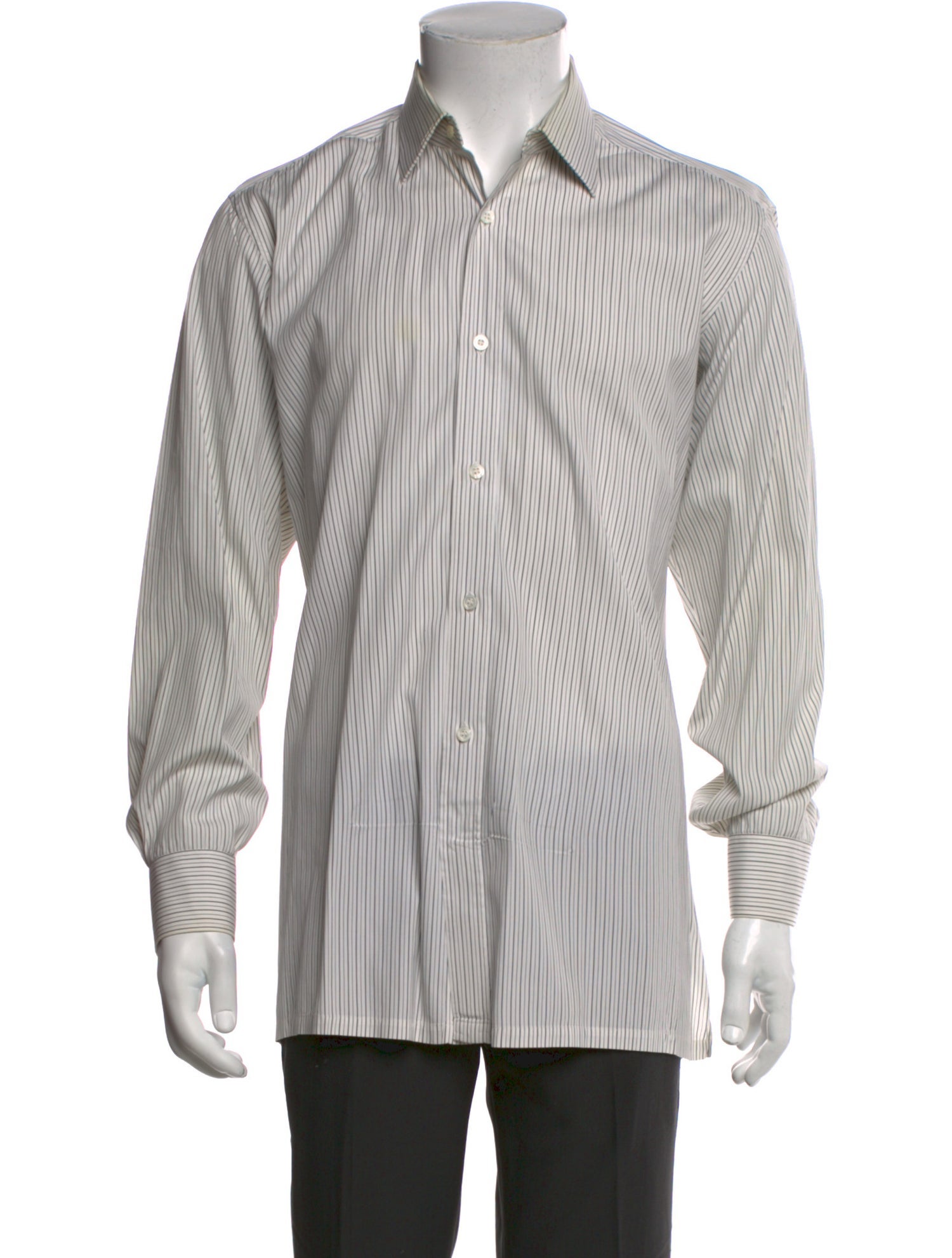 Charvet Striped Long Sleeve Dress Shirt