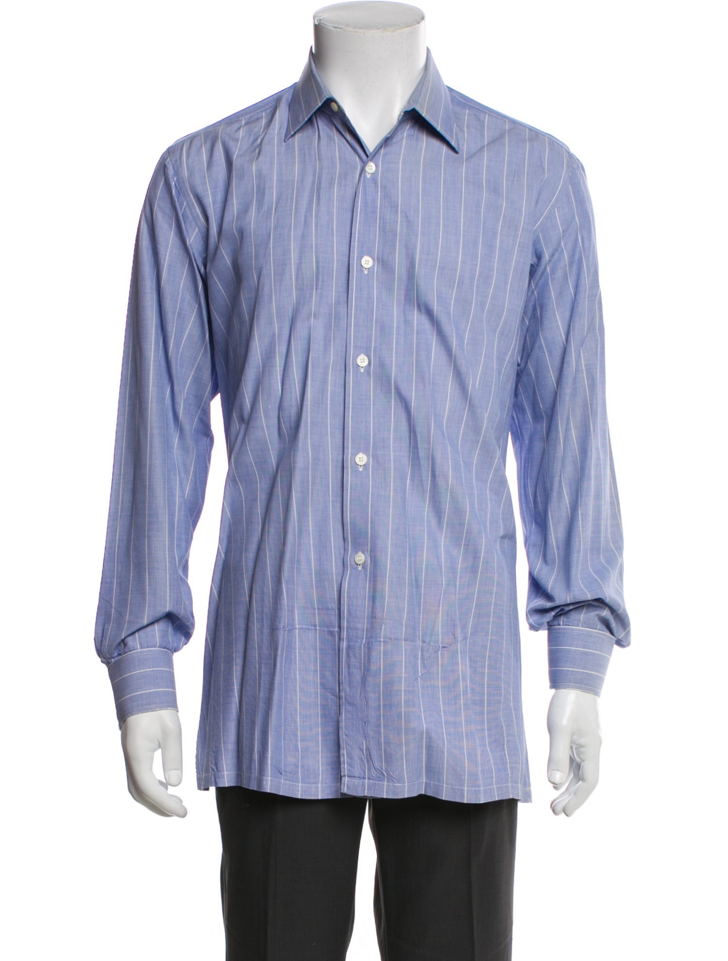 Charvet Striped Long Sleeve Dress Shirt