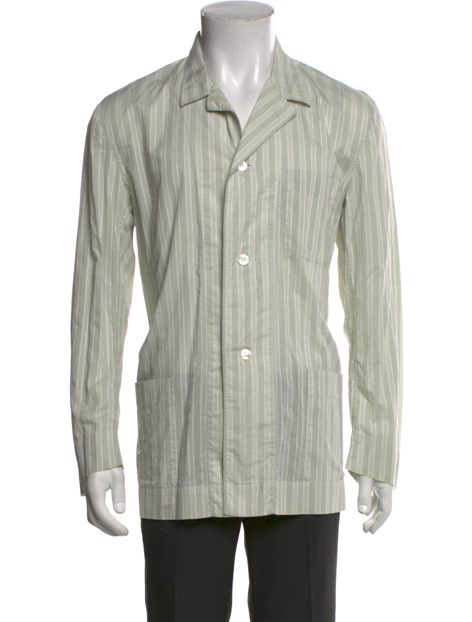 Charvet Striped Long Sleeve Dress Shirt