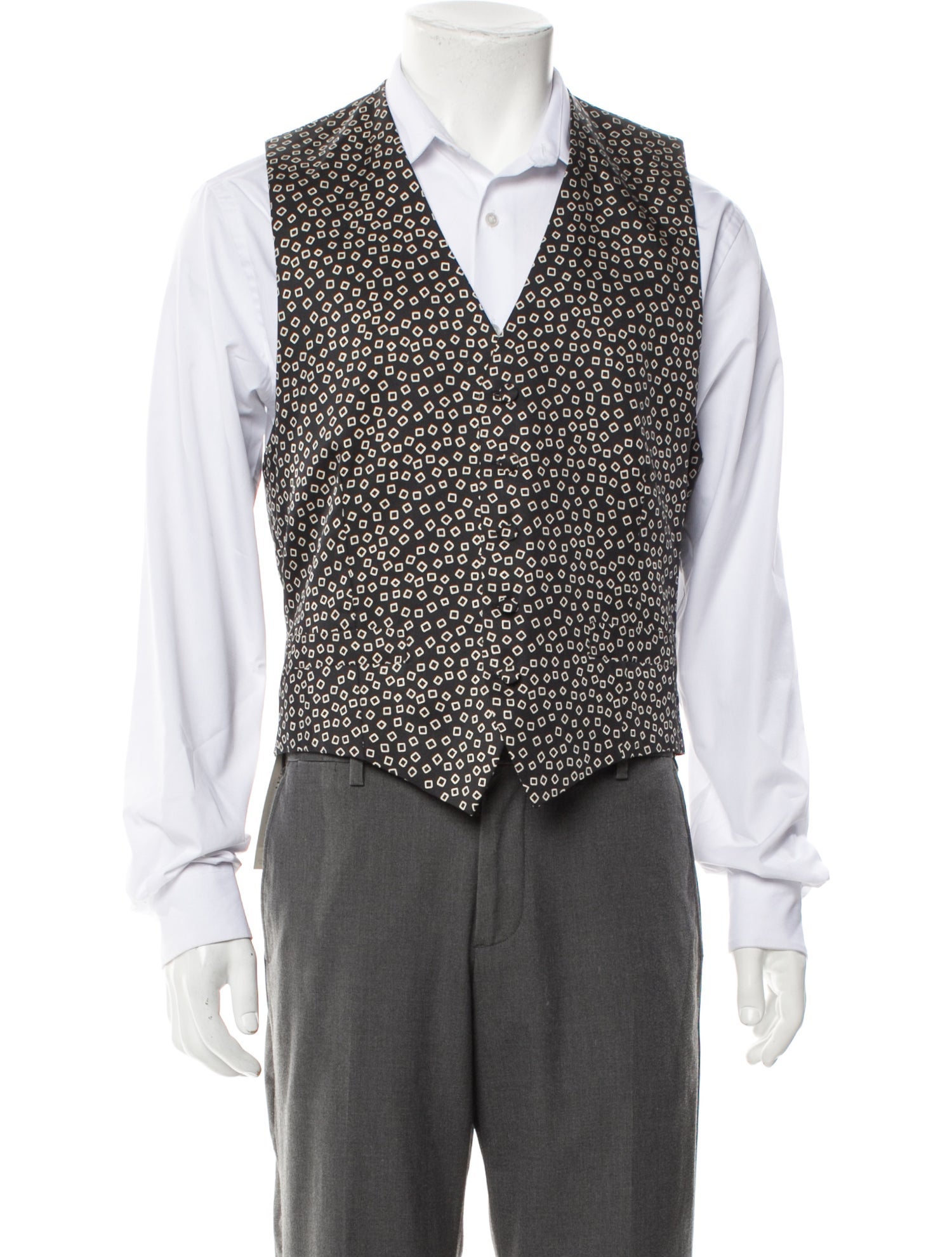 Charvet Silk Printed Suit Vest