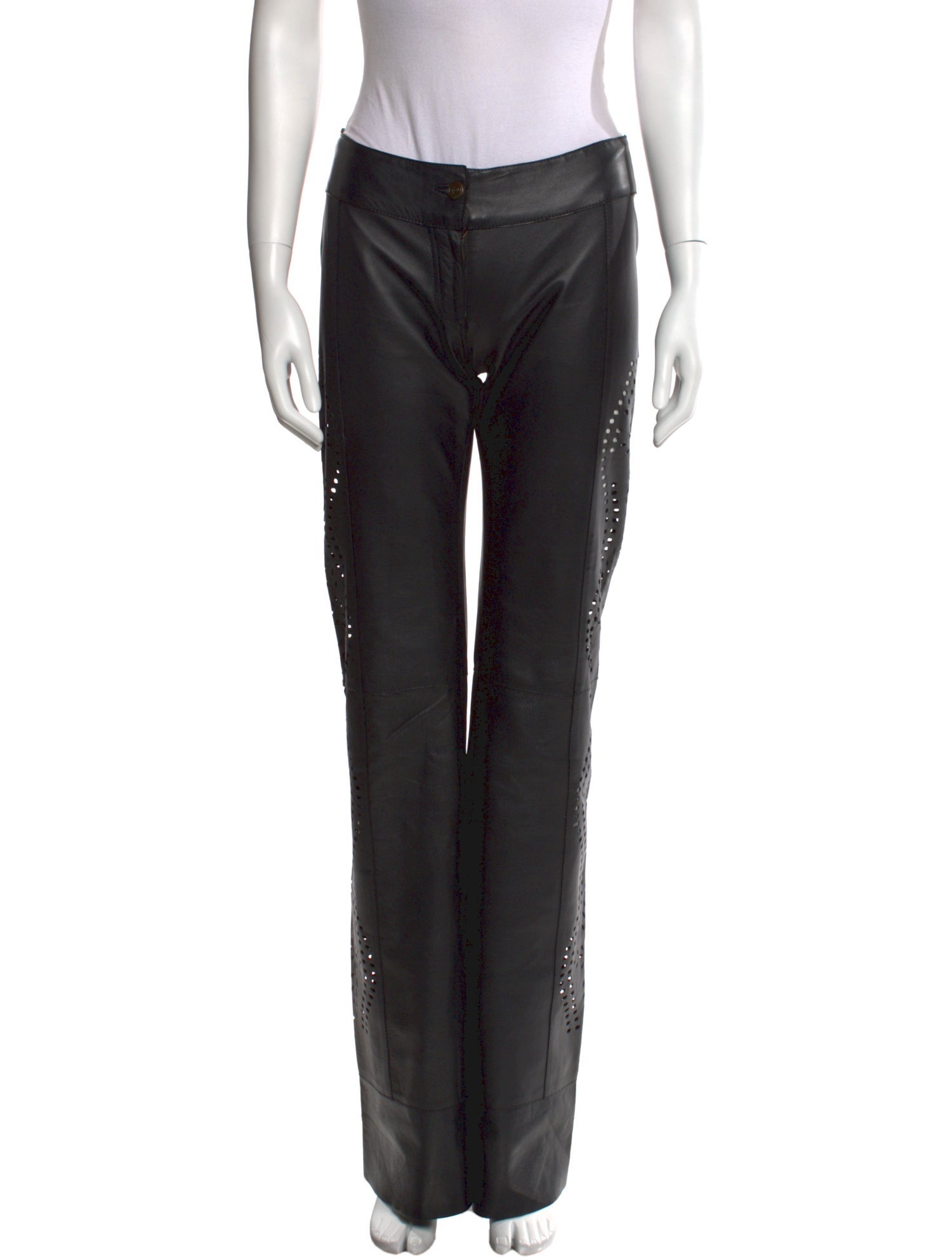 Chester Leather Wide Leg Pants