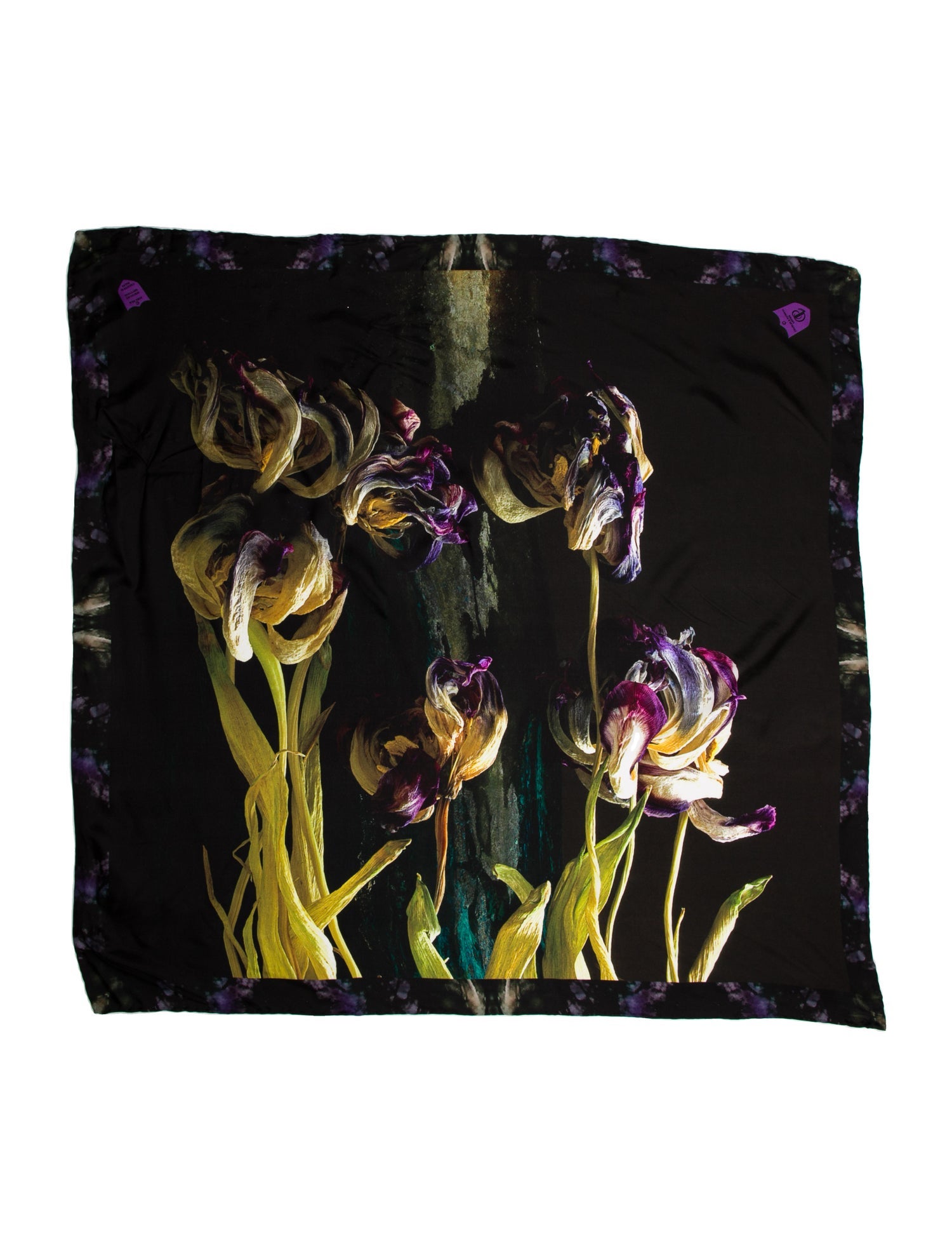 Charles & Patricia Lester Silk Vintage Scarf