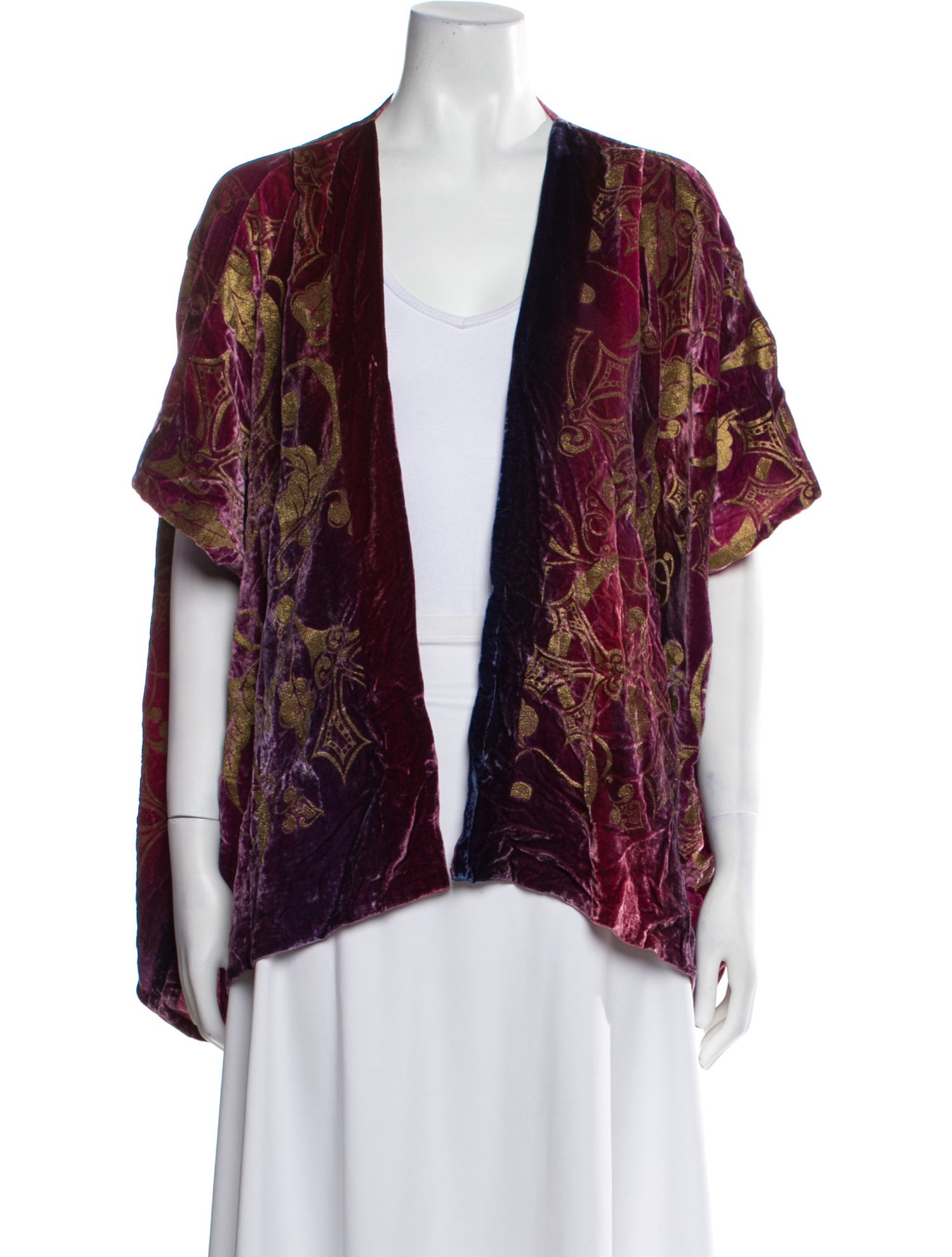 Charles & Patricia Lester Vintage Printed Evening Jacket