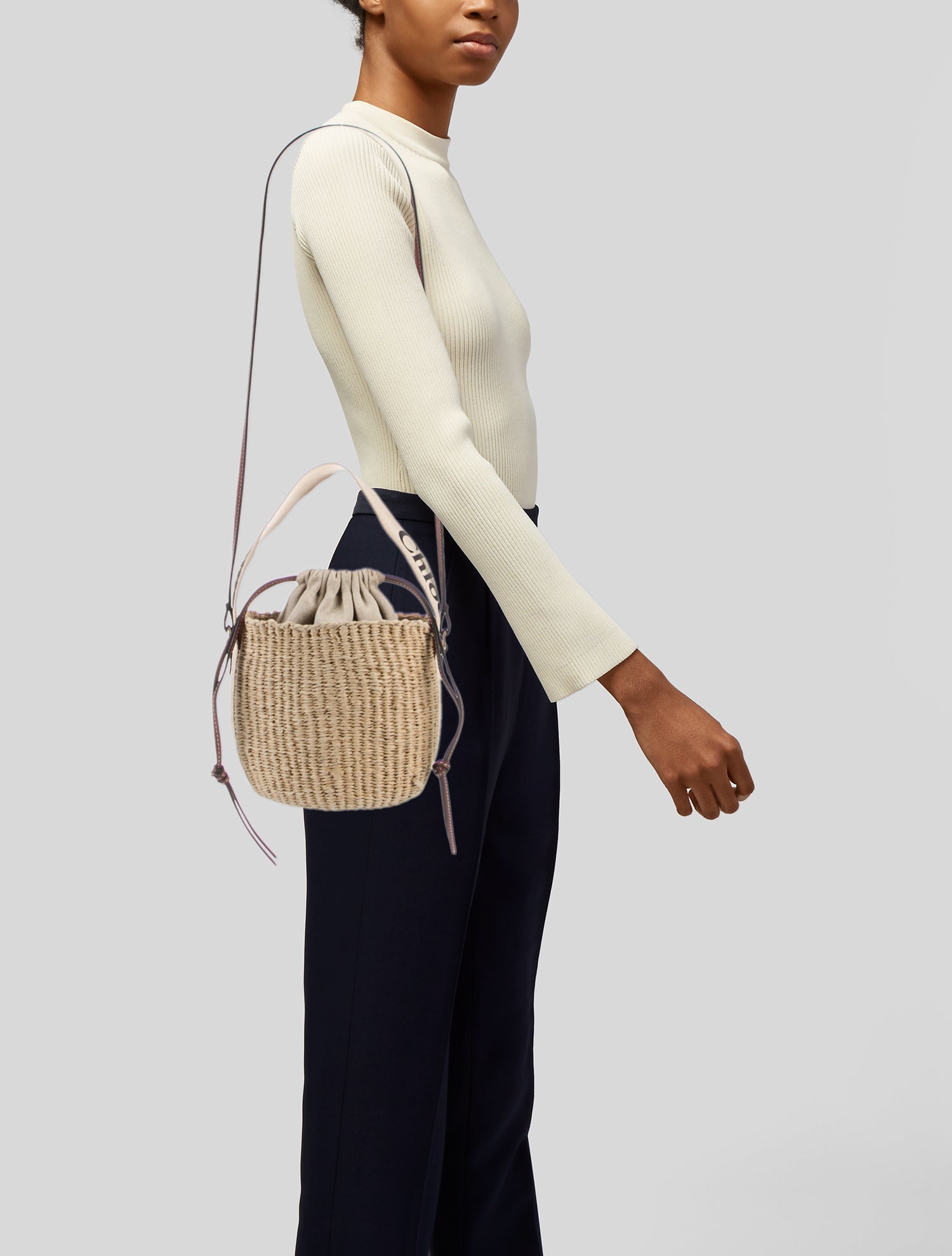 Chloe x Mifuko Raffia Bucket Bag
