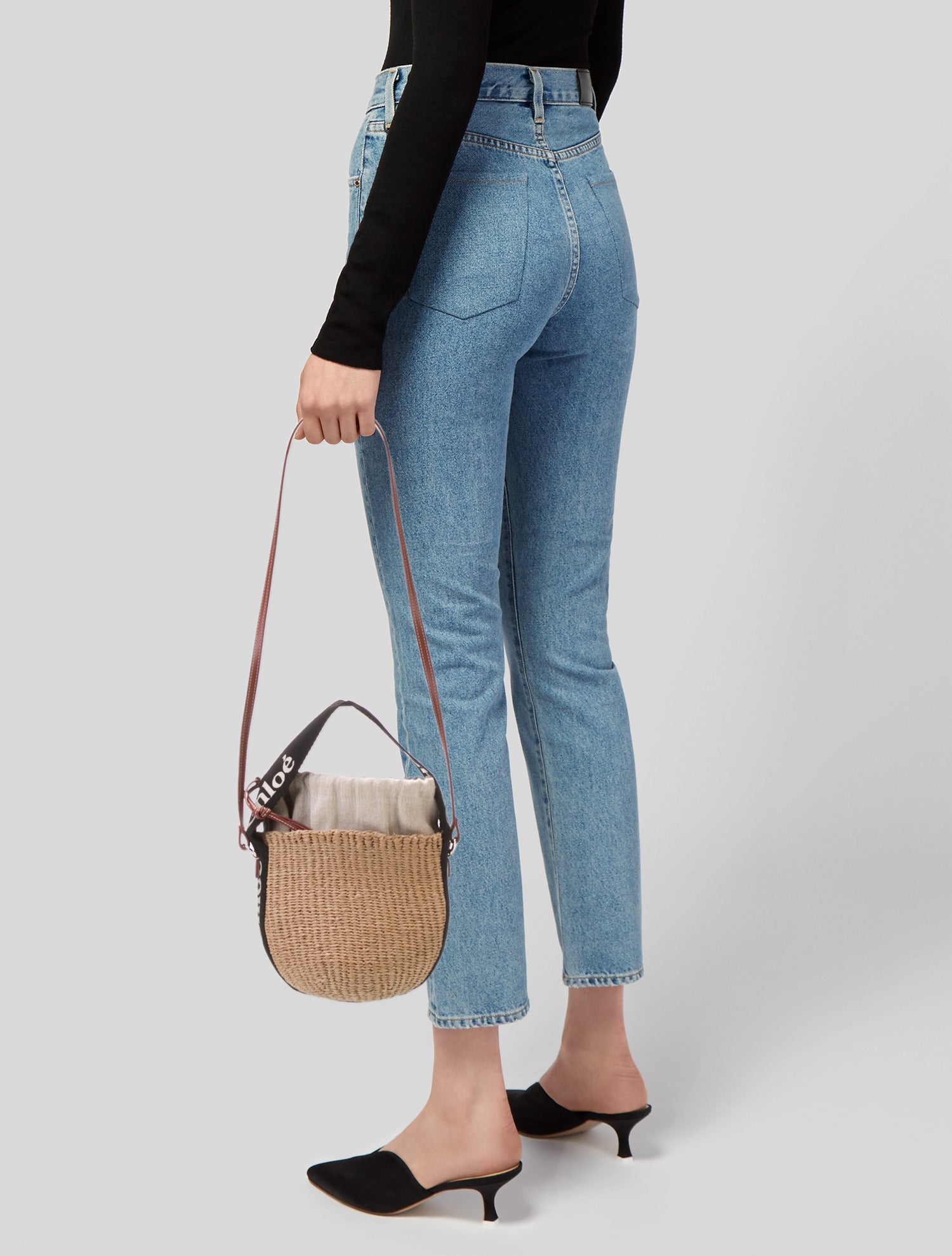 Chloe x Mifuko Raffia Shoulder Bag