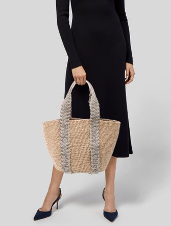 Chloe x Mifuko Raffia Shoulder Bag