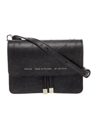 Chylak Ostrich Crossbody Bag