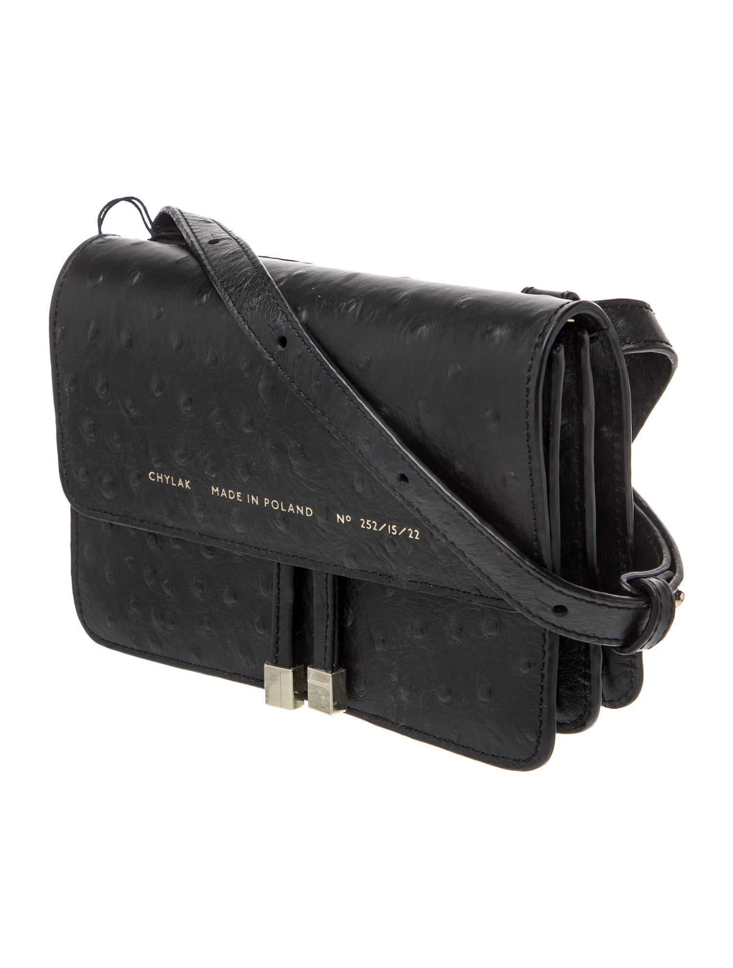 Chylak Ostrich Crossbody Bag