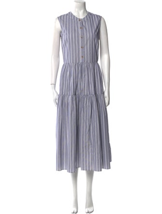 Ciao Lucia Striped Midi Length Dress