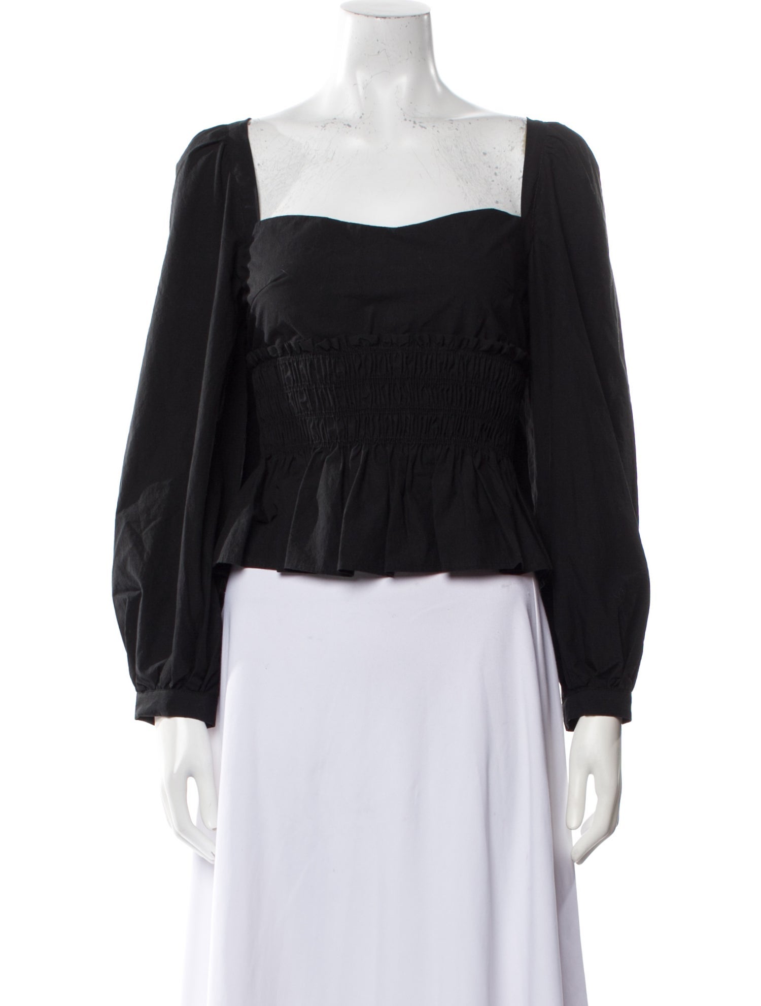 Ciao Lucia Square Neckline Long Sleeve Crop Top w/ Tags