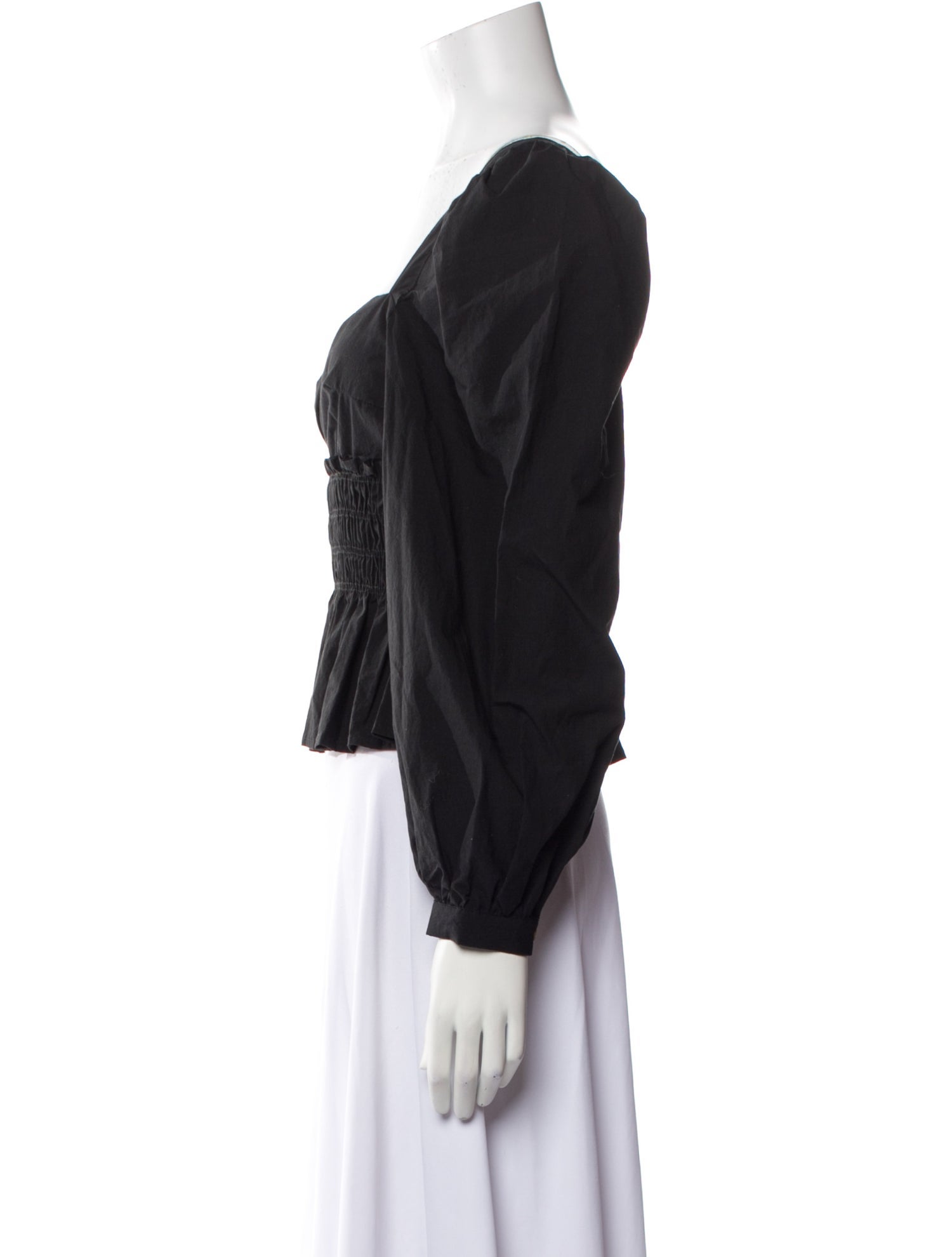 Ciao Lucia Square Neckline Long Sleeve Crop Top w/ Tags