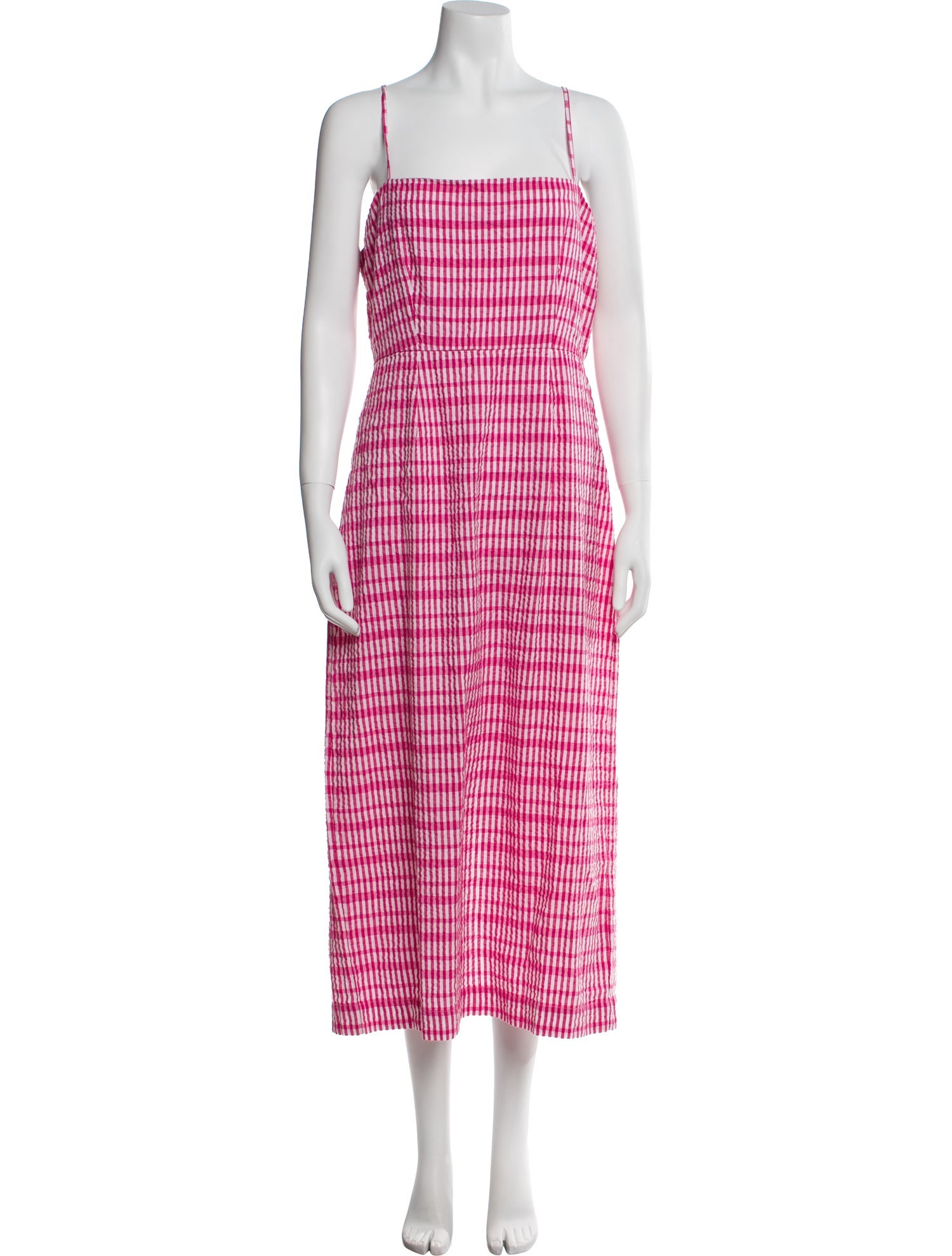 Ciao Lucia Plaid Print Long Dress w/ Tags