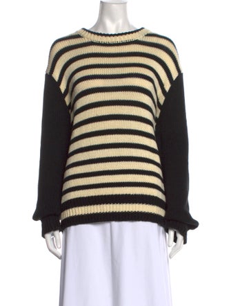 Ciao Lucia Striped Bateau Neckline Sweater