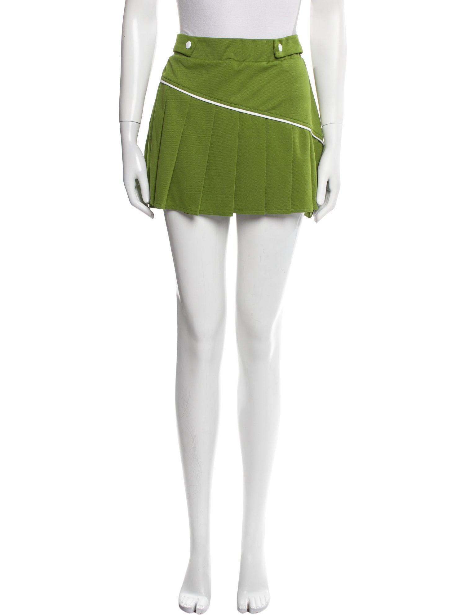 Ciao Lucia Pleated Accents Mini Skirt