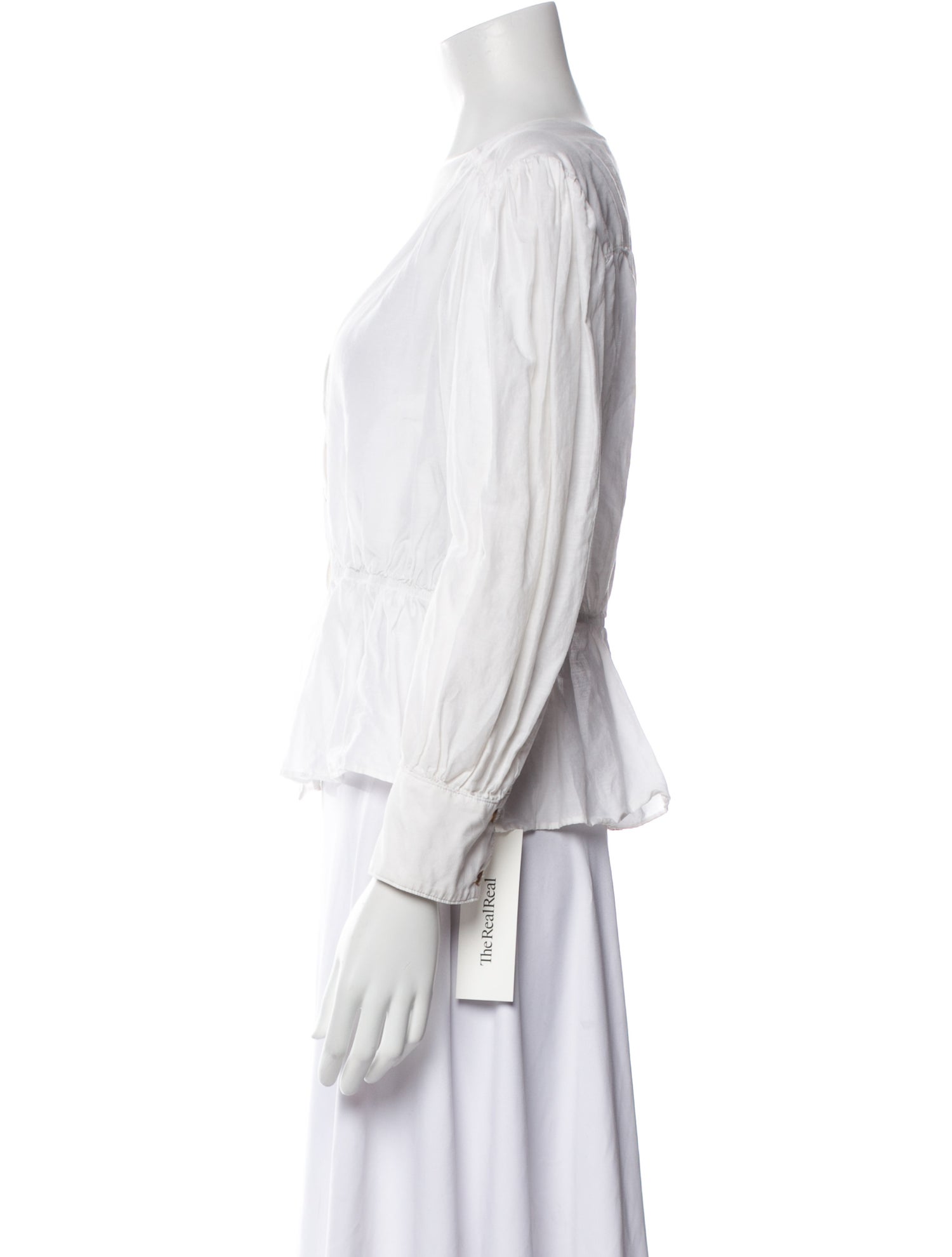 Ciao Lucia V-Neck Three-Quarter Sleeve Crop Top